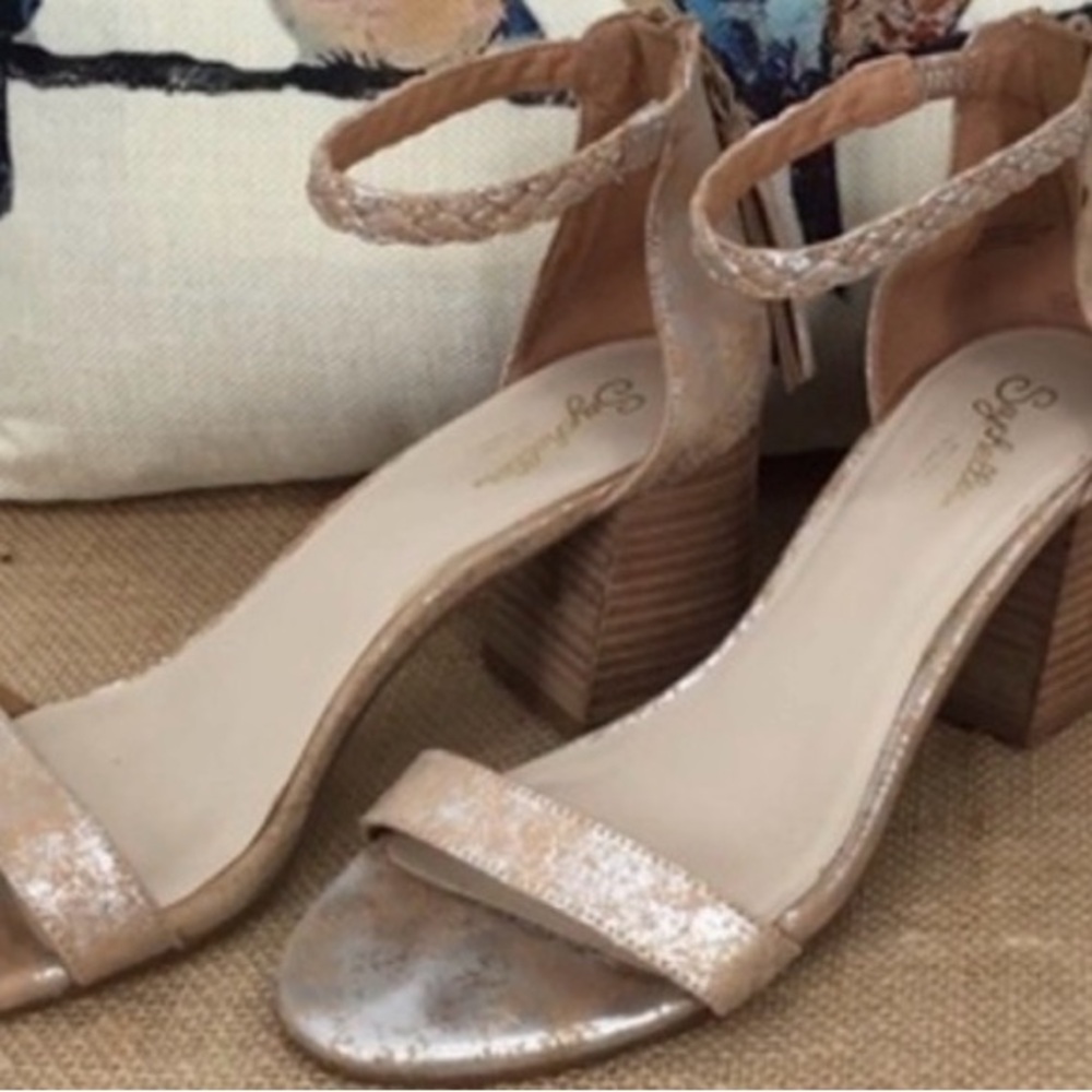 Seychelles Metallic Block Heels